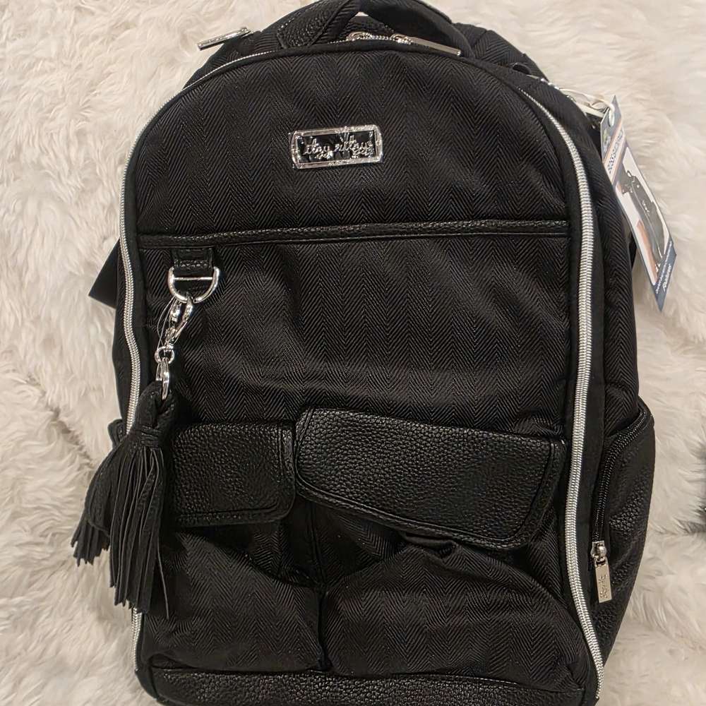 Black Leather Backpack